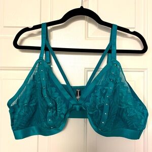 NWOT Torrid Size 4 Teal Lace Bralette